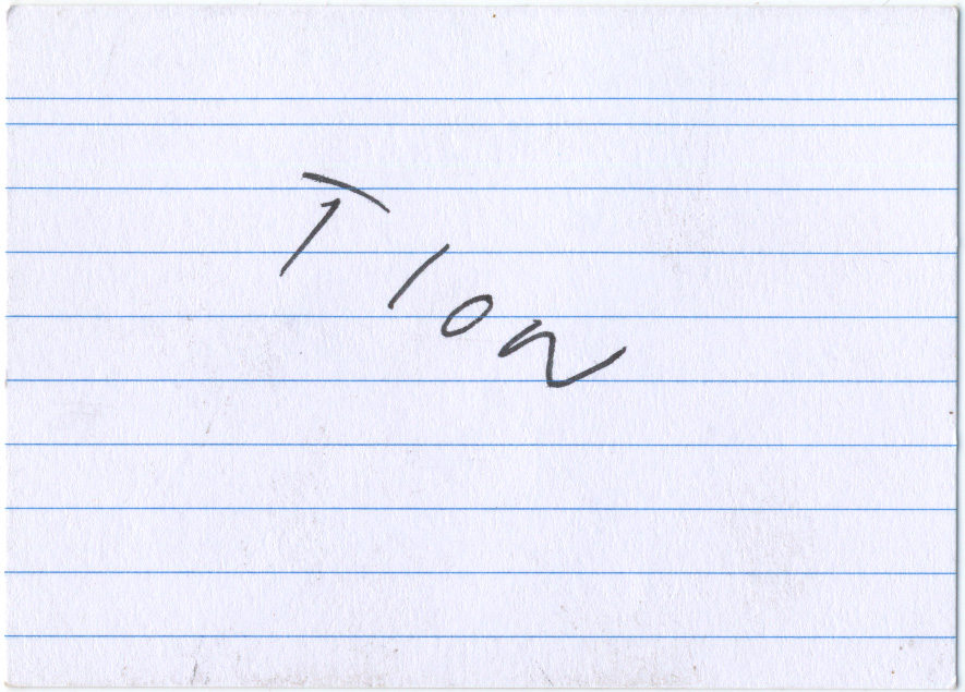 card verso