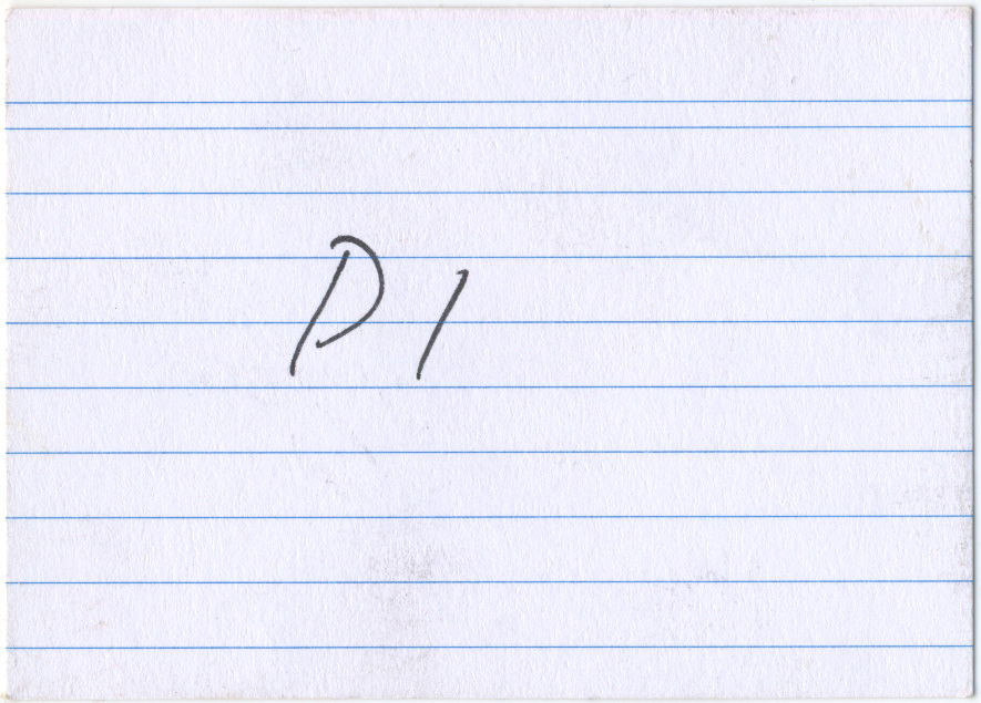 card verso