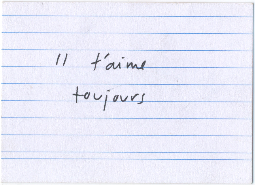 card verso